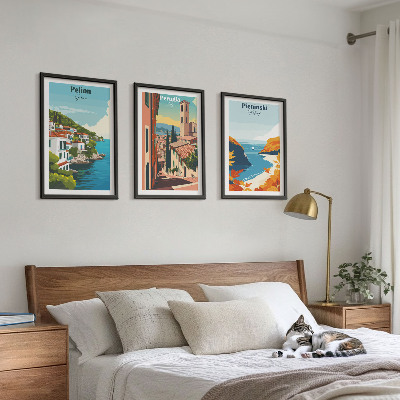 Cadre photo mural Paysages rétro pittoresques