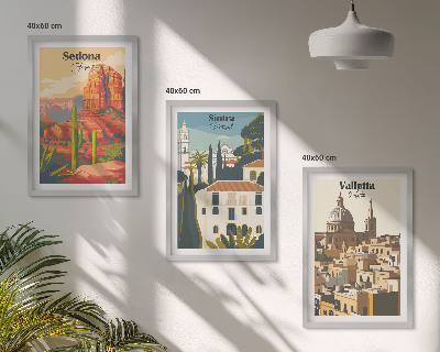 Cadre photo mural Vues Sedona Sintra La Valette rétro