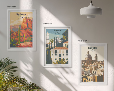 Cadre photo mural Vues Sedona Sintra La Valette rétro