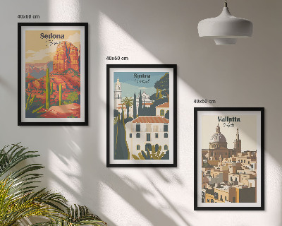 Cadre photo mural Vues Sedona Sintra La Valette rétro
