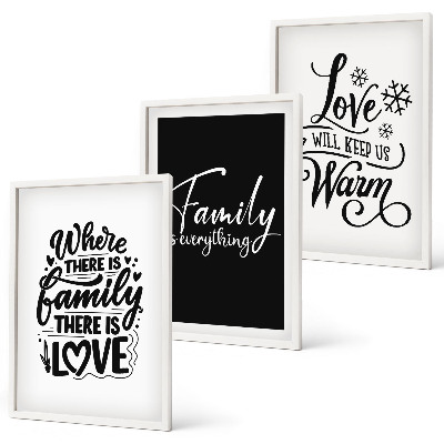 Cadre photo mural Famille, amour, chaleur, foyer