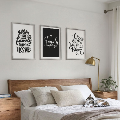 Cadre photo mural Famille, amour, chaleur, foyer