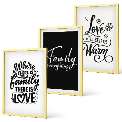 Cadre photo mural Famille, amour, chaleur, foyer
