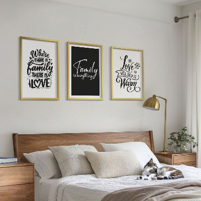 Cadre photo mural Famille, amour, chaleur, foyer