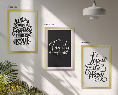 Cadre photo mural Famille, amour, chaleur, foyer