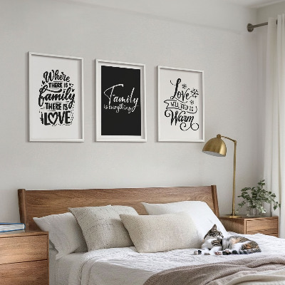 Cadre photo mural Famille, amour, chaleur, foyer