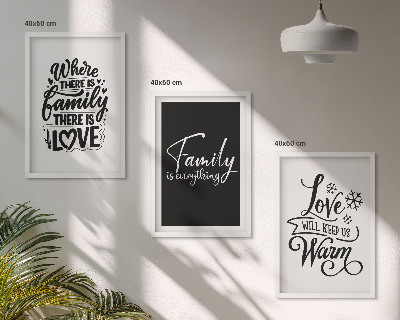 Cadre photo mural Famille, amour, chaleur, foyer