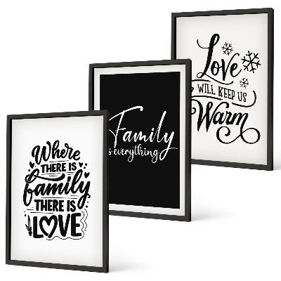 Cadre photo mural Famille, amour, chaleur, foyer