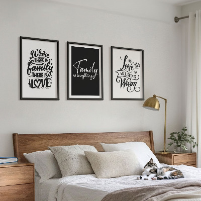 Cadre photo mural Famille, amour, chaleur, foyer