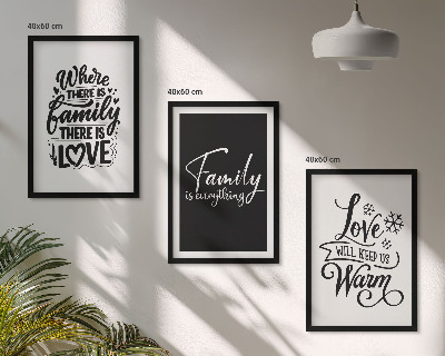Cadre photo mural Famille, amour, chaleur, foyer
