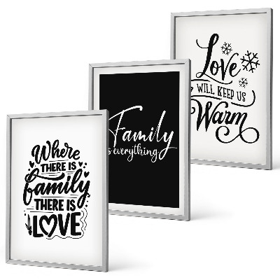 Cadre photo mural Famille, amour, chaleur, foyer