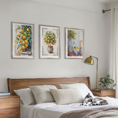Cadre photo mural Citronniers fruits soleil