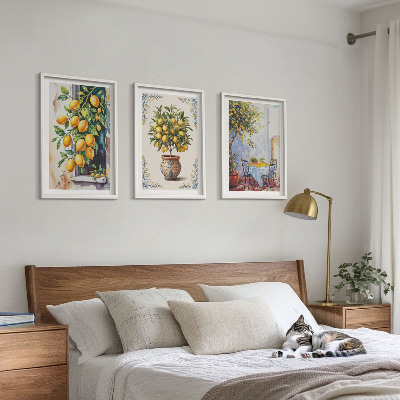 Cadre photo mural Citronniers fruits soleil