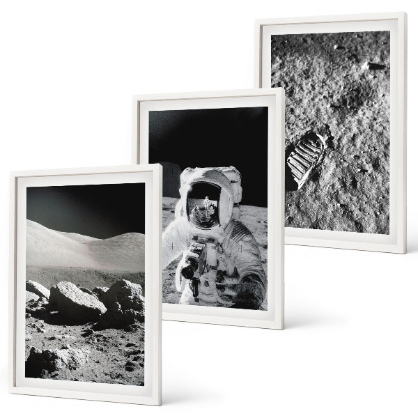 Cadre photo mural Photos de la NASA sur un astronaute lunaire