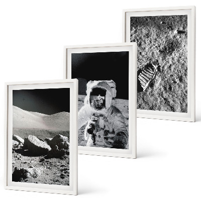 Cadre photo mural Photos de la NASA sur un astronaute lunaire