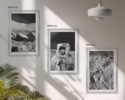 Cadre photo mural Photos de la NASA sur un astronaute lunaire