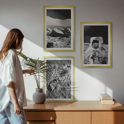 Cadre photo mural Photos de la NASA sur un astronaute lunaire