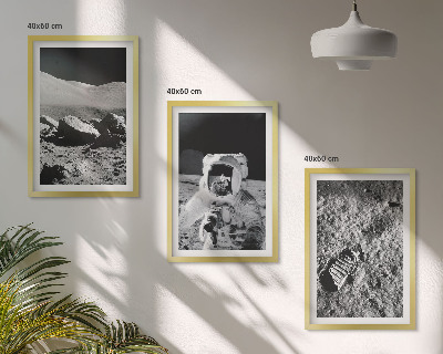 Cadre photo mural Photos de la NASA sur un astronaute lunaire