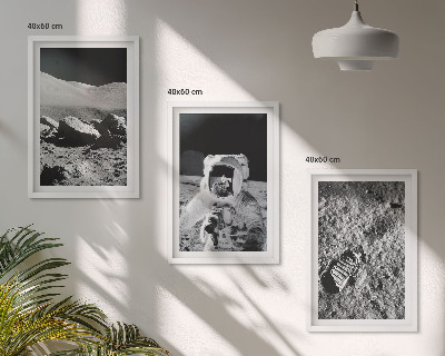 Cadre photo mural Photos de la NASA sur un astronaute lunaire