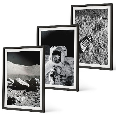 Cadre photo mural Photos de la NASA sur un astronaute lunaire