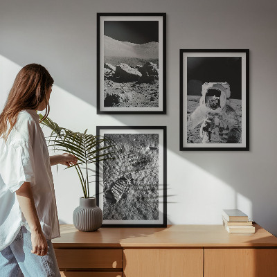 Cadre photo mural Photos de la NASA sur un astronaute lunaire