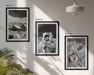 Cadre photo mural Photos de la NASA sur un astronaute lunaire
