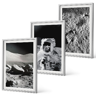 Cadre photo mural Photos de la NASA sur un astronaute lunaire