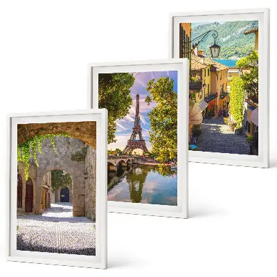 Cadre photo mural représentant les rues de l'architecture Eiffel