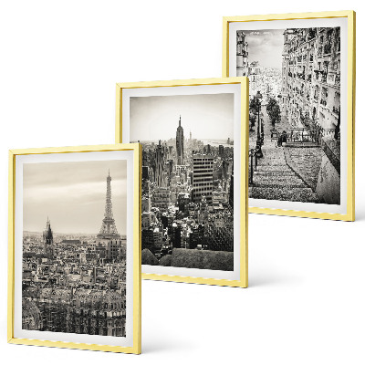 Lot de 3 tableaux pour salon Escaliers de Paris et New York