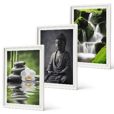 Cadre photo mural Peintures à l'eau ZEN relaxantes