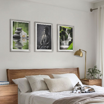 Cadre photo mural Peintures à l'eau ZEN relaxantes