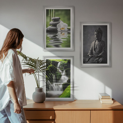 Cadre photo mural Peintures à l'eau ZEN relaxantes