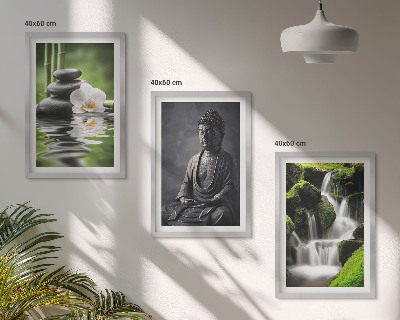 Cadre photo mural Peintures à l'eau ZEN relaxantes