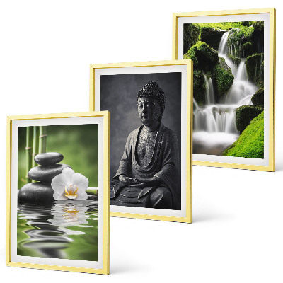 Cadre photo mural Peintures à l'eau ZEN relaxantes