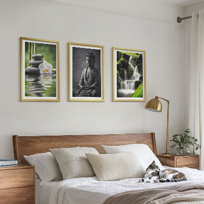 Cadre photo mural Peintures à l'eau ZEN relaxantes