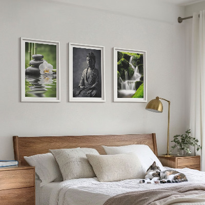 Cadre photo mural Peintures à l'eau ZEN relaxantes