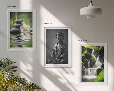 Cadre photo mural Peintures à l'eau ZEN relaxantes