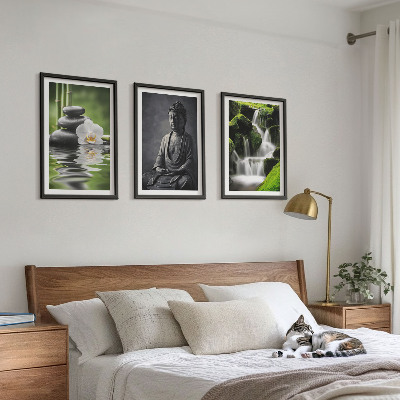 Cadre photo mural Peintures à l'eau ZEN relaxantes