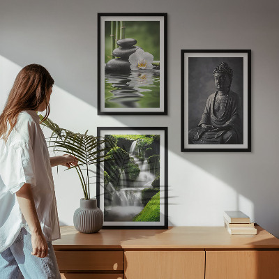 Cadre photo mural Peintures à l'eau ZEN relaxantes