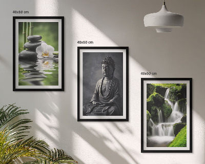 Cadre photo mural Peintures à l'eau ZEN relaxantes