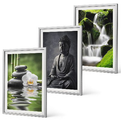 Cadre photo mural Peintures à l'eau ZEN relaxantes