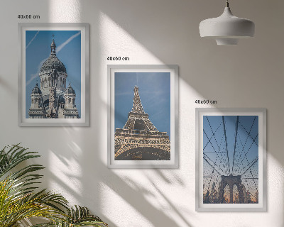 Cadre photo mural Vues de bâtiments de villes du monde entier