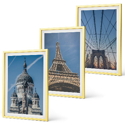 Cadre photo mural Vues de bâtiments de villes du monde entier