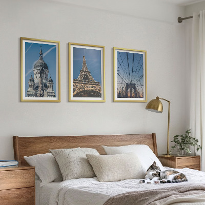 Cadre photo mural Vues de bâtiments de villes du monde entier