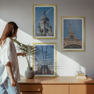 Cadre photo mural Vues de bâtiments de villes du monde entier