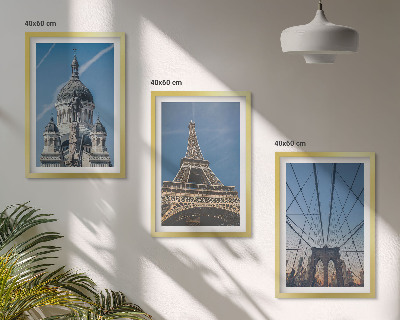 Cadre photo mural Vues de bâtiments de villes du monde entier