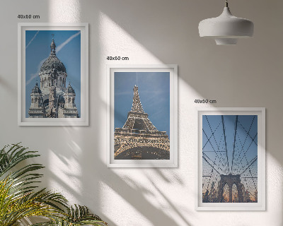 Cadre photo mural Vues de bâtiments de villes du monde entier