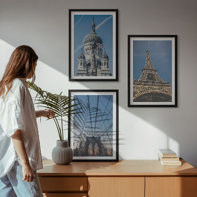 Cadre photo mural Vues de bâtiments de villes du monde entier