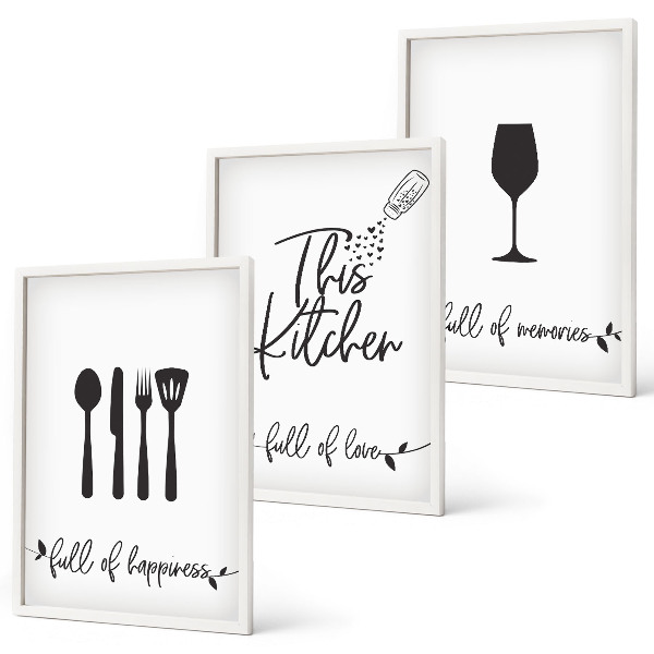 Cadre photo mural Modèles d'ustensiles de cuisine