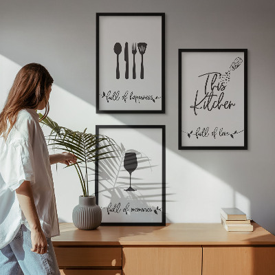 Cadre photo mural Modèles d'ustensiles de cuisine
